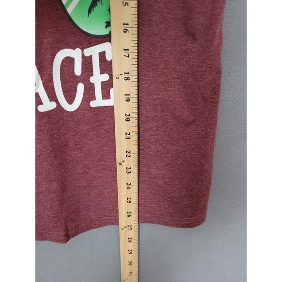 Womens Graphic Tank-Top Tee- Resting Beach Face- Funny- Size Medium - Picture 4 of 6